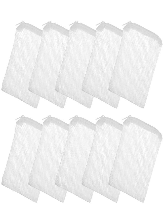 Xyembu 10 Pcs 4 x 6 inch Mesh Filter Bags, Reusable Bags with Zipper, Aquarium Filter Media Bag, Reusable Mesh Bags for Fish Tank Aquarium Filters - Image 1